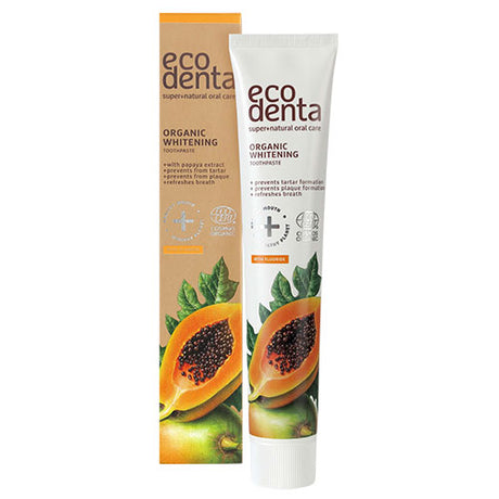 ecodenta Tandpasta Whitening M. Papaya | 75 ml fra ecodenta på Mecindo.dk
