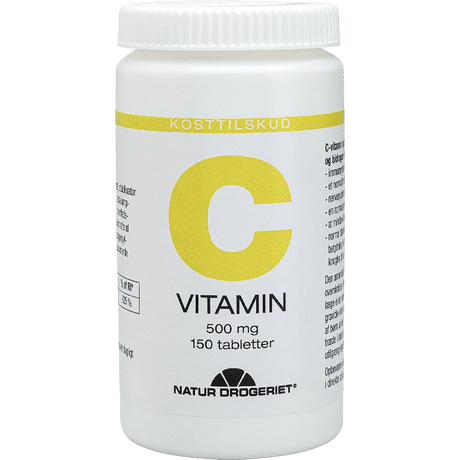 Natur-Drogeriet C Vitamin 500 Mg | 150 tabletter fra Natur-Drogeriet på Mecindo.dk