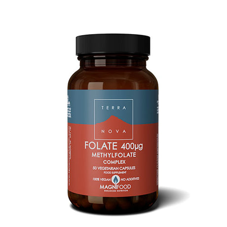 Terranova Folate 400µg | 50 kapsler fra Terranova på Mecindo.dk