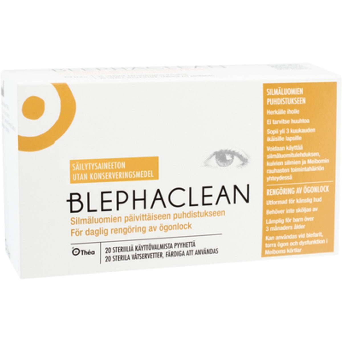 Blephaclean Blephaclean Vådservietter Til Øjnene | 20 stk fra Blephaclean på Mecindo.dk