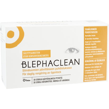 Blephaclean Blephaclean Vådservietter Til Øjnene | 20 stk fra Blephaclean på Mecindo.dk