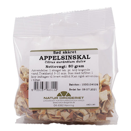 Natur-Drogeriet Appelsinskal Skåret | 80 gr fra Natur-Drogeriet på Mecindo.dk