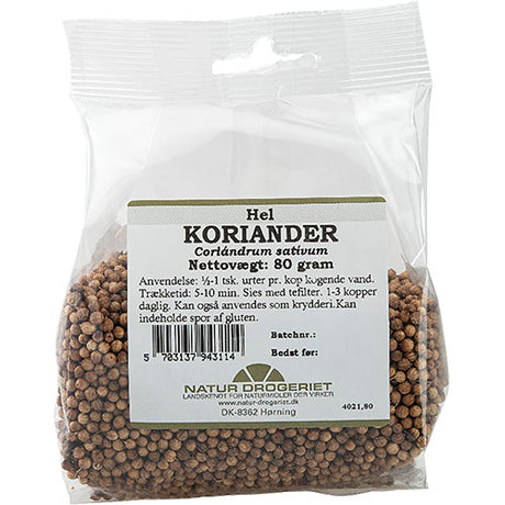 Natur-Drogeriet Koriander Hel | 80 gr fra Natur-Drogeriet på Mecindo.dk