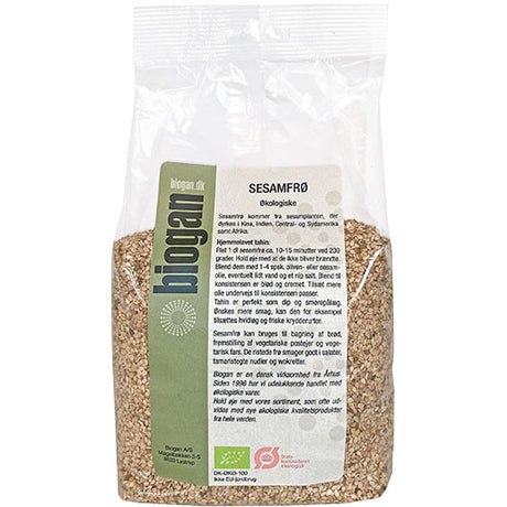 Biogan Sesamfrø Økologisk | 500 gr fra Biogan på Mecindo.dk