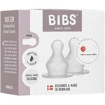 BIBS Baby Bottle Nipple Round Silicone 2 pack