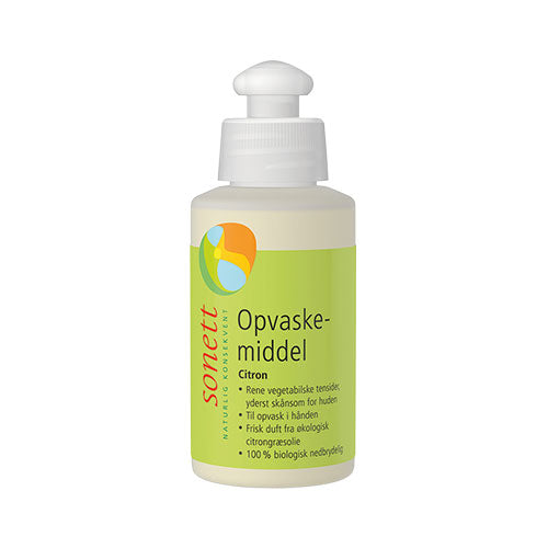 Sonett Opvaskemiddel Citron | 120 ml fra Sonett på Mecindo.dk
