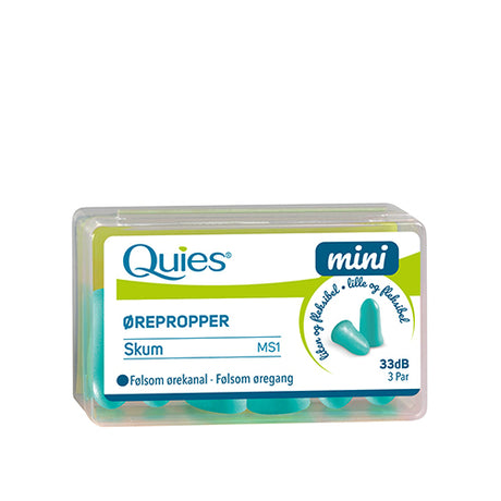 Quies Ørepropper Mini Skum 3 Par fra Quies på Mecindo.dk