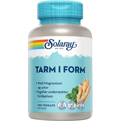 Solaray Tarm I Form | 100 kapsler fra Solaray på Mecindo.dk