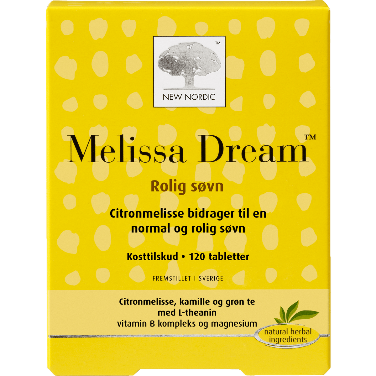 New Nordic Melissa Dream | 120 tabletter