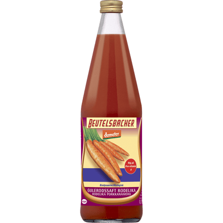 Beutelsbacher Gulerodssaft Rodelika Økologisk Demeter | 750 ml