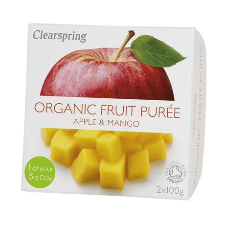 Clearspring Frugtpuré Økologisk 200 g | Æble Og Mango