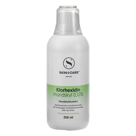 SkinOcare Klorhexidin mundskyl 0,12% | 250 ml fra SkinOcare på Mecindo.dk