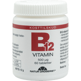 Natur-Drogeriet B12 Vitamin 500 Ug | 60 Tabletter fra Natur-Drogeriet på Mecindo.dk