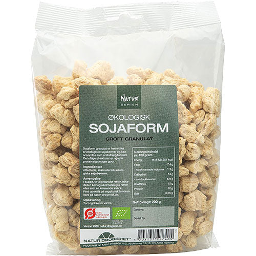 Natur-Drogeriet Soja Form Granulat Økologisk | 200 gr fra Natur-Drogeriet på Mecindo.dk