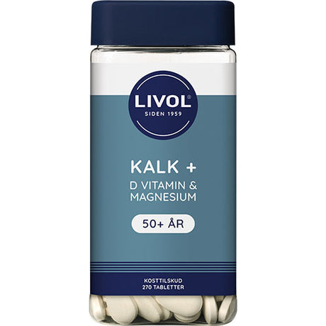 Livol Kalk + D Vitamin & Magnesium | 270 Tabl. fra Livol på Mecindo.dk