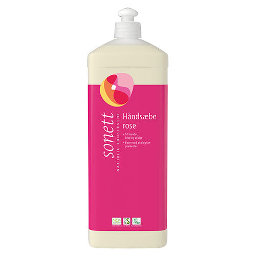 Sonett Håndsaebe Rose | 1 ltr fra Sonett på Mecindo.dk