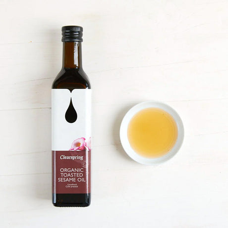Clearspring Ristet Sesamolie Økologisk | 500 ml fra Clearspring på Mecindo.dk