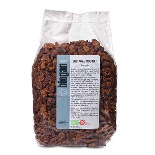 Biogan Sultanas Rosiner Øko | 1 kg fra Biogan på Mecindo.dk
