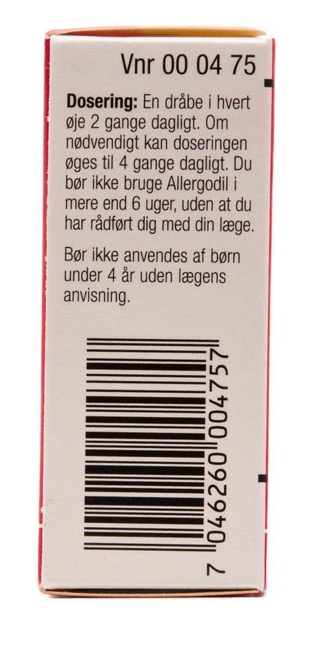 Meda Allergodil Øjendråber | 6 ml fra Meda på Mecindo.dk