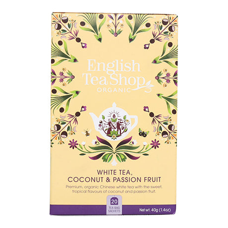English Tea Shop White Tea, Coconut & Passion Fruit Økologisk | 20 br fra English Tea Shop på Mecindo.dk
