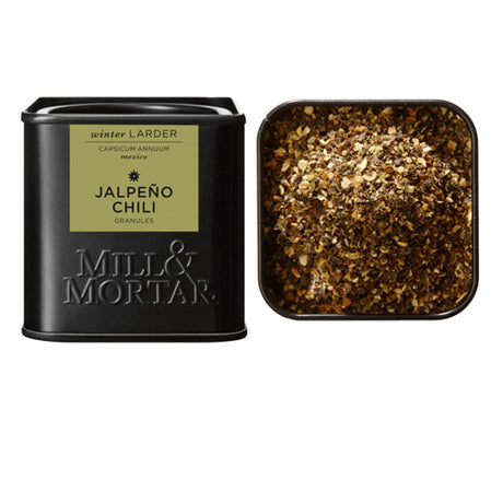 Mill & Mortar Chiliflager Jalapeño | 45 gr fra Mill & Mortar på Mecindo.dk