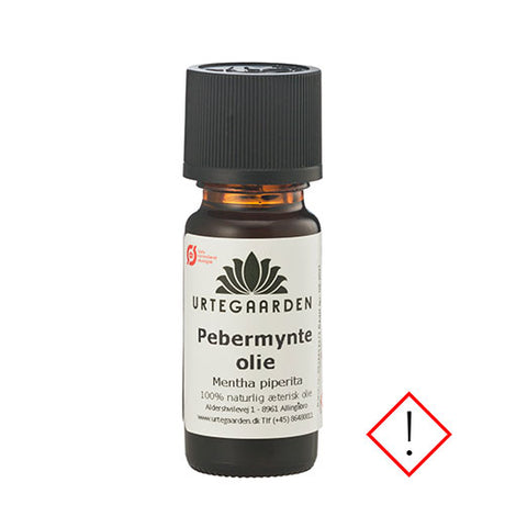 Urtegaarden Pebermynteolie Økologisk | 10 ml fra Urtegaarden på Mecindo.dk