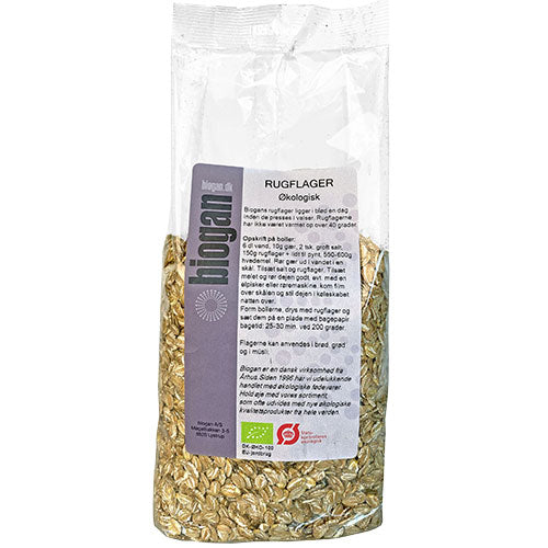 Biogan Økologiske Rugflager | 500 gr fra Biogan på Mecindo.dk