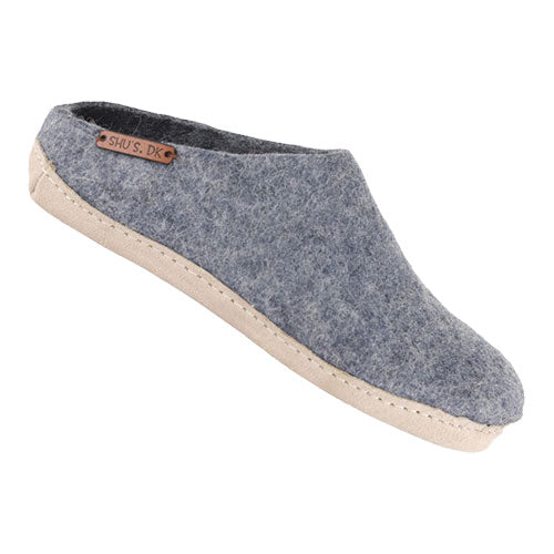 SHU`S hjemmesko med laeder sål Denim | 36 fra SHUS på Mecindo.dk