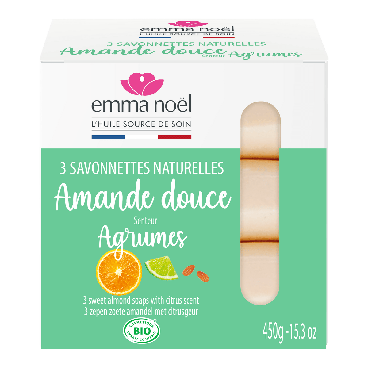 Emma Noël Mandel Sæbe 3 X 150 Gr. | 450 g