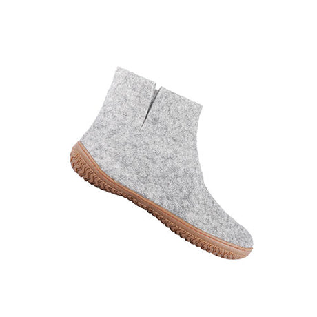 SHUS Uldstøvle Med Gummi Sål - Light Grey fra SHUS på Mecindo.dk