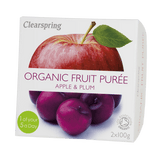 Clearspring Frugtpuré Økologisk 200 g | Æble & Blomme fra Clearspring på Mecindo.dk