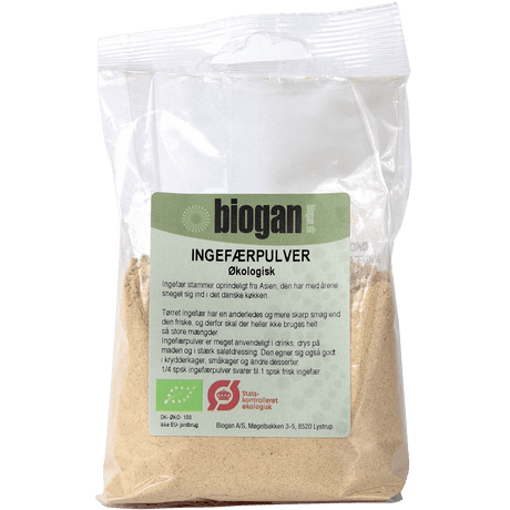 Biogan Ingefærpulver Økologisk | 100 g fra Biogan på Mecindo.dk