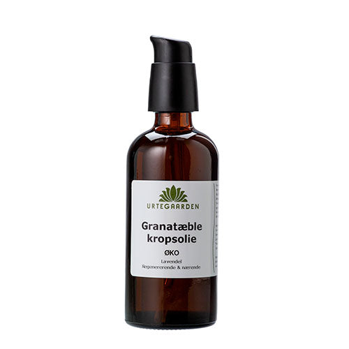 Urtegaarden Granataeblekropsolie Øko Lavendel | 100 ml fra Urtegaarden på Mecindo.dk