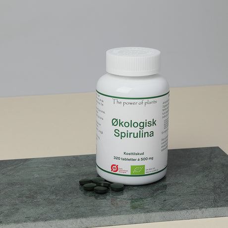The power of plants Økologisk Spirulina | 320 Tabl. fra The power of plants på Mecindo.dk
