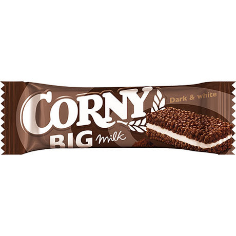 Corny Big Milk Sandwich Dark & White | 40 gr fra Corny på Mecindo.dk