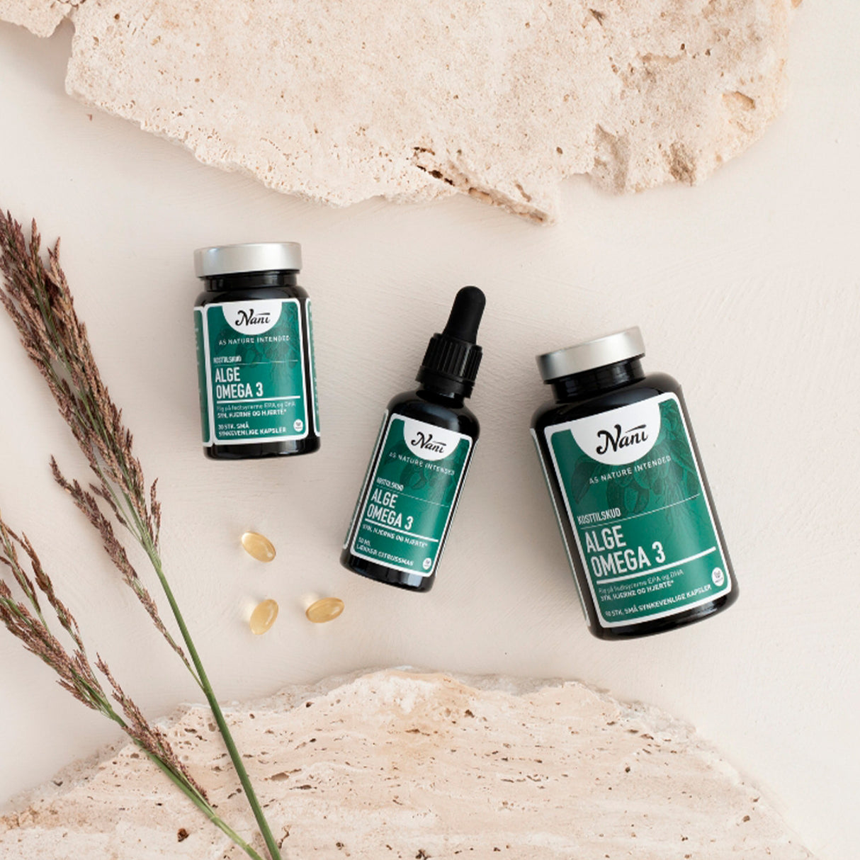 Nani Alge Omega 3 | 90 kapsler fra Nani på Mecindo.dk