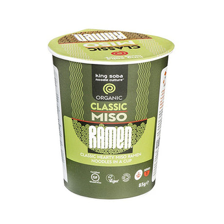 King Soba Classic Miso Ramen Instant Cup Økologisk | 85 gr fra King Soba på Mecindo.dk