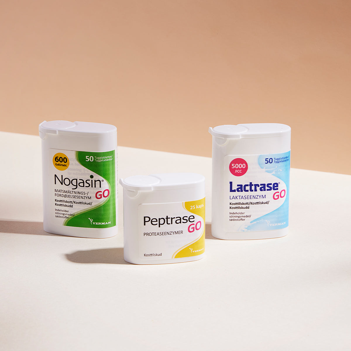 Biosym Peptrase Go | 25 kapsler fra Biosym på Mecindo.dk