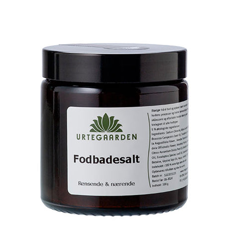 Urtegaarden Fodbadesalt | 100 gr fra Urtegaarden på Mecindo.dk