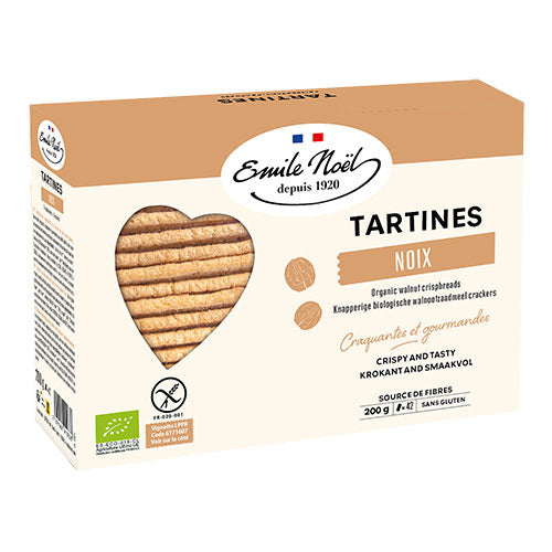 Emile Noël Emile Noel Knaekbrød M Valnød Glutenfri Økologisk | 200 gr fra Emile Noël på Mecindo.dk