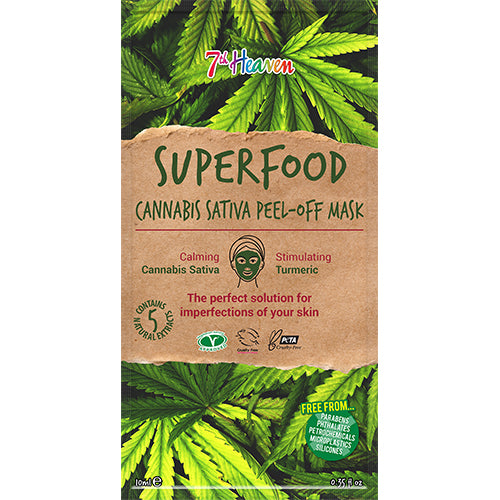 Earth Kiss Ansigtsmaske Superfood Canabis Sativa 7th Heaven | 10 ml fra Earth Kiss på Mecindo.dk