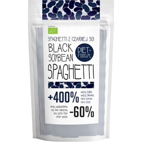 Diet-food Soja Spaghetti Sort Økologisk Glutenfri | 200 gr fra Diet-food på Mecindo.dk
