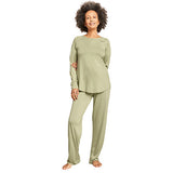Boody Goodnight Raglan Sleep Top Sage | Str. M fra Boody på Mecindo.dk