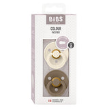 BIBS Colour Latex Size 2 Ivory/Dark Oak 2 PACK fra BIBS på Mecindo.dk