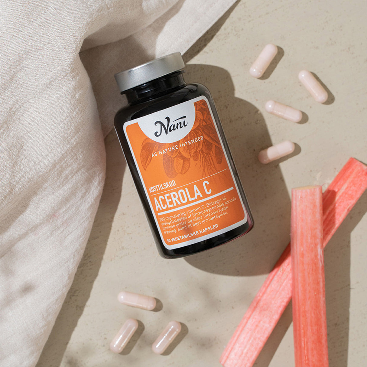 Nani Acerola C-vitamin | 90 kapsler fra Nani på Mecindo.dk