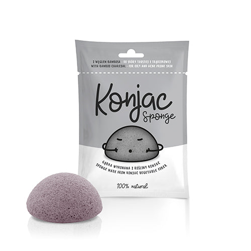 Konjac Svamp Sort Til Fedtet Og Uren Hud fra Mecindo.dk på Mecindo.dk