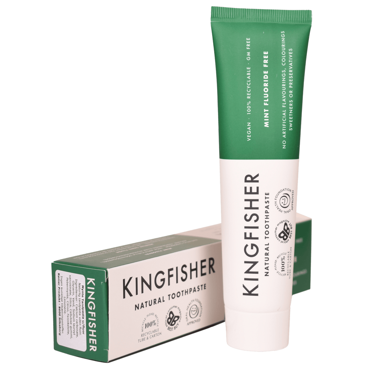 Kingfisher Tandpasta Uden Fluor | Mynte