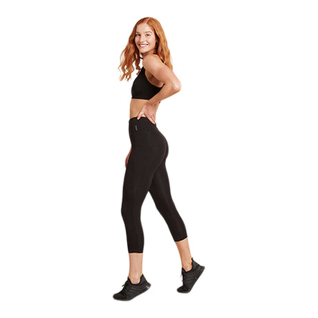 Boody Motivate 3/4 High-waist Tights Black | Str. S fra Boody på Mecindo.dk
