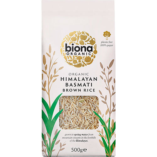 Biona Organic Basmati Ris Himalaya, brune Ø | 500 gr fra Biona Organic på Mecindo.dk