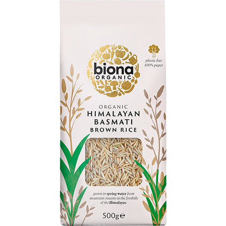 Biona Organic Basmati Ris Himalaya, brune Økologisk | 500 g fra Biona Organic på Mecindo.dk